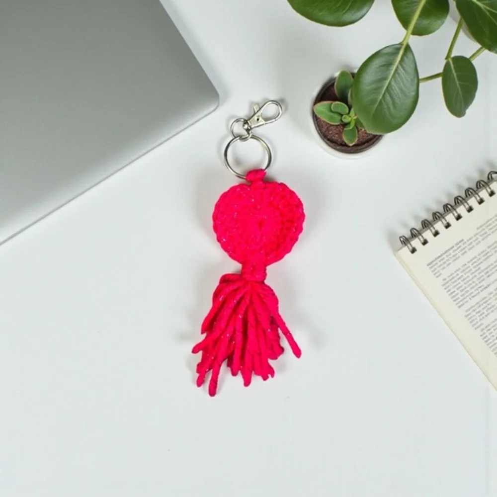 5/$25 Chic Pink Tassel Key Holder